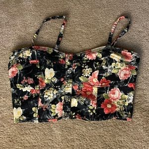 Cropped Floral Tank - Large